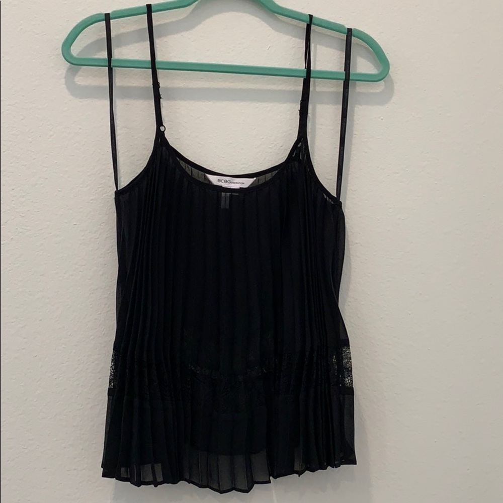 BCBG sheer cami top